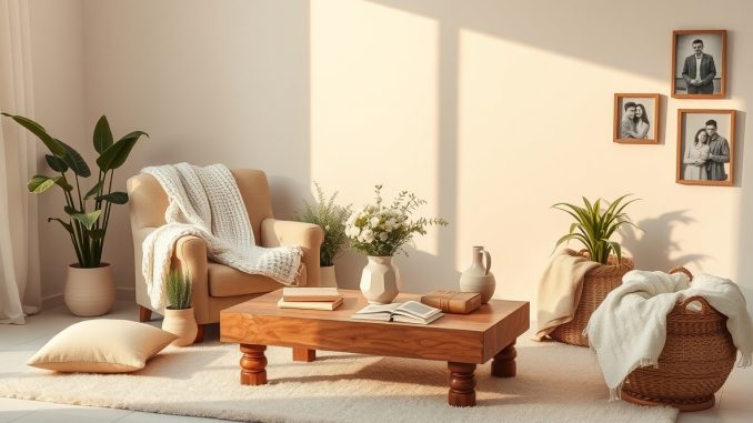 Flux_Schnell_A_serene_and_inviting_living_room_with_warm_golde_1 Easy DIY Room Decor Ideas for a Cozy Home