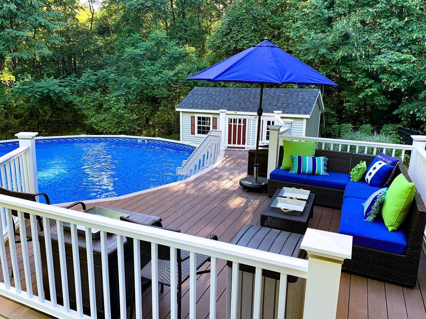 Above Ground Pool With Deck Ideas