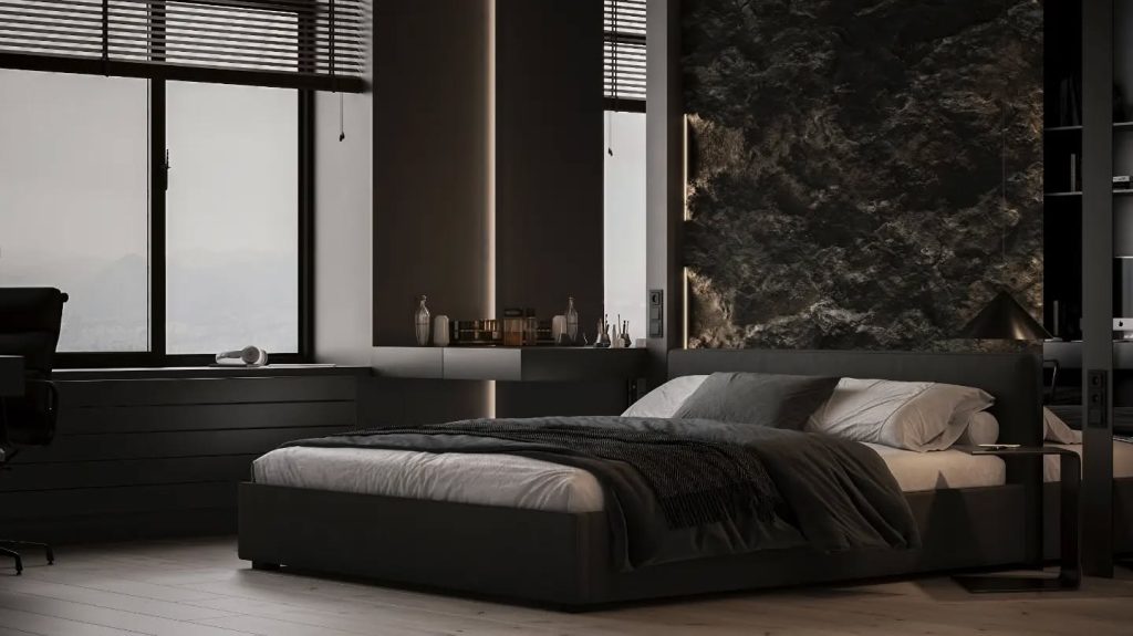 Dark Color Bedroom Setting Ideas